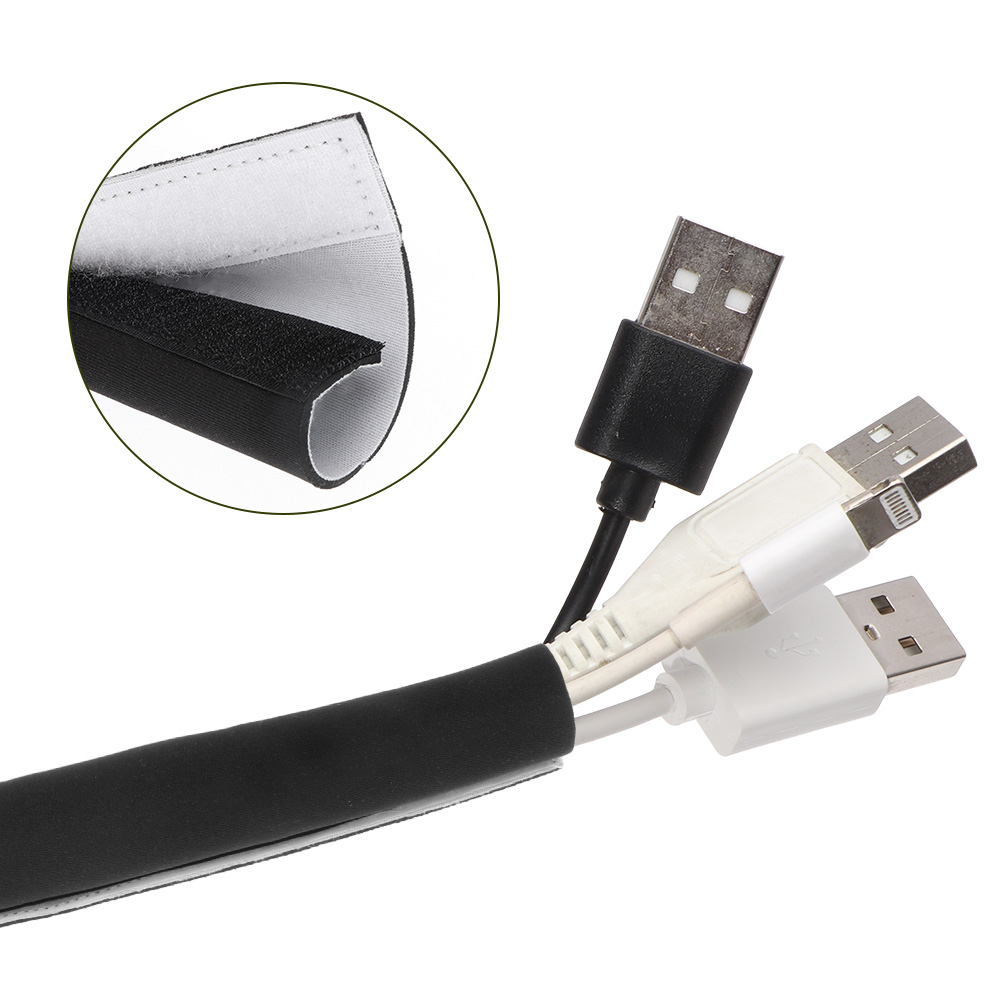 Cable Sleeve Neoprene - DIY إدارة الكبلات كم مضفر الأكمام
