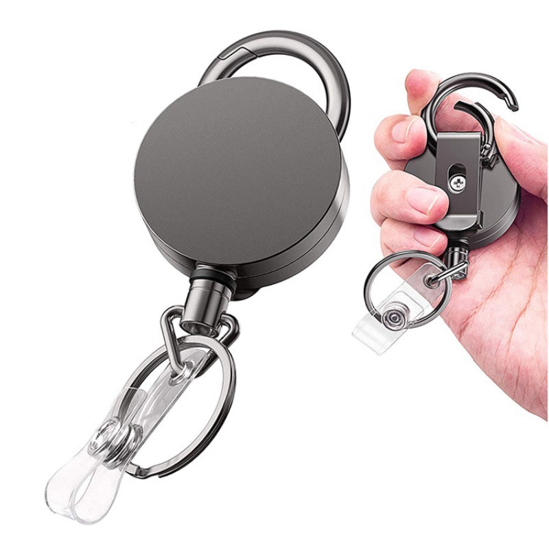 Xray Tech Accessories - بطاقة معدنية مفتاح حلقة كليب قابل