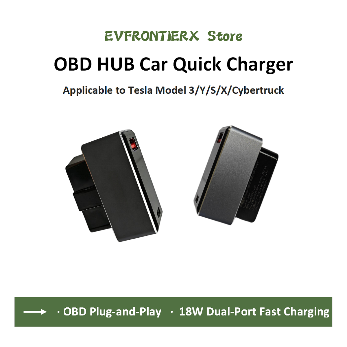 Type C Multiport Adapter - محول طاقة شاحن سريع Obd لطراز