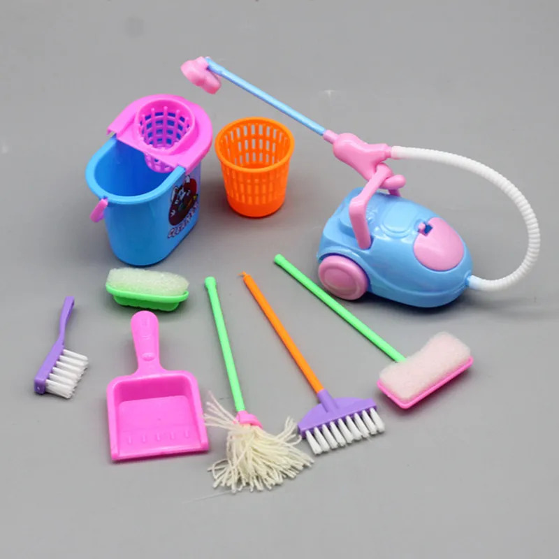 9 قطعة لوازم تنظيف بيت الدمية  - مراجعة Tech House Accessories وسعره