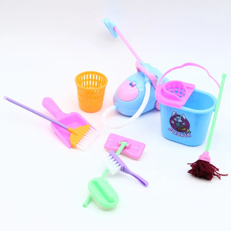9 قطعة لوازم تنظيف بيت الدمية  - مراجعة Tech House Accessories وسعره