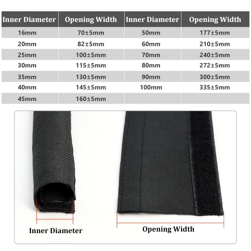غلاف كابل أسود بقطر 16 مم - 10 - مراجعة Cable Sleeve Neoprene وسعره